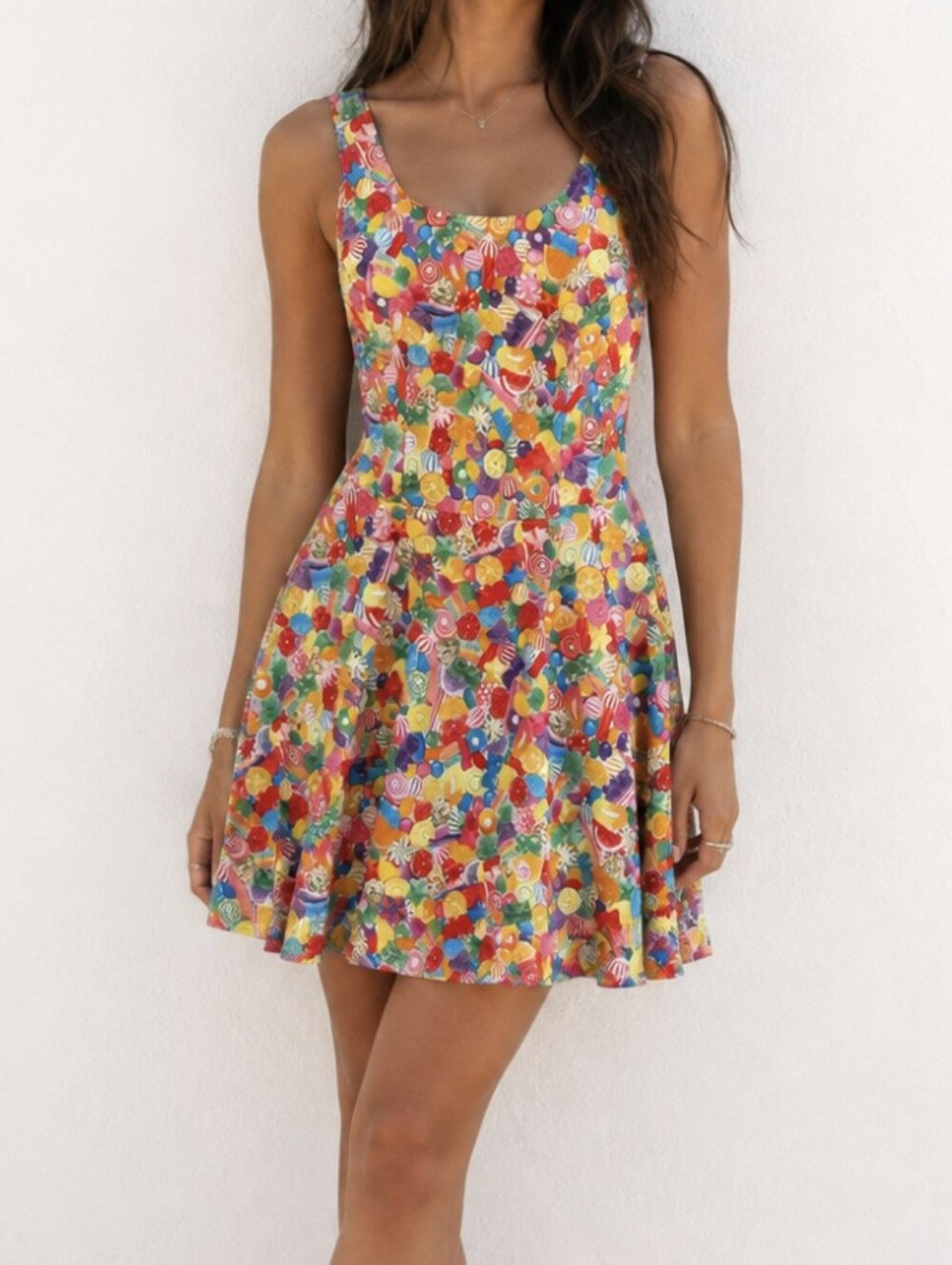 Retrolicious Skater Dress in Candy Print Size Medium 🍭
